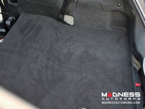FIAT 500 Rear Seat Delete Carpet Kit - Black Italy - Black Carpet